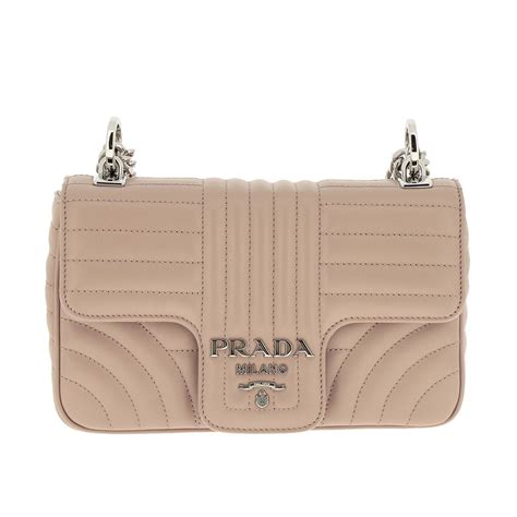 borsa piccola prada con chiusura bottone metallico e pattina|Prada .